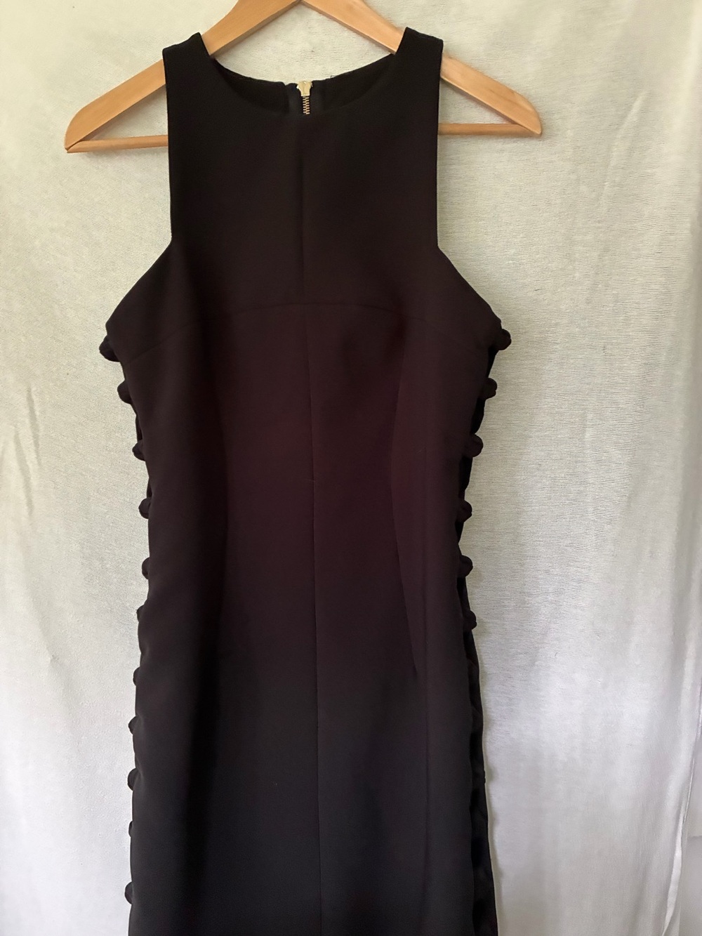 Made By Johnny  Sleeveless Bodycon  Dress Womens Size 12 Mesh Peek A Boo Detail